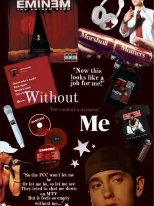 WITHOUT ME  eminem #live #lyricsvideo #2000s #spokenword #rap #hiphopmusic #theeminemshow #withoutme #eminem #slimshady #marshall #f 