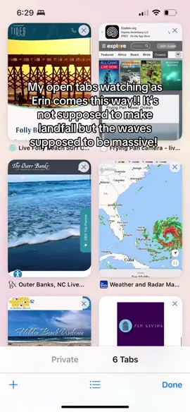 #surfcams #hurricaneerin #fyp #fryingpantower #outerbanks 