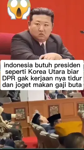 setujuh gak kalau pinjem Kim jong UN 1 tahun aja 🤣 apa DPR masih bisa tidur