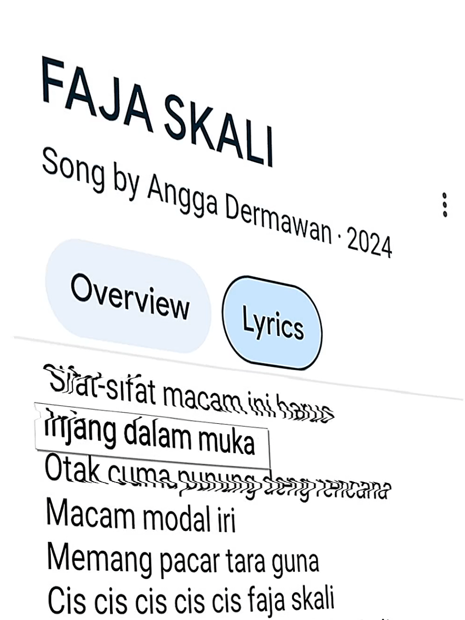 FAJA SKALI | LYRICS🎧  . . . .. Faja skali Faja skali by annga dermawan cis cis cis faja skali angga dermawan faja skali lyrics  Faja skali angga dermawan #fajaskali #indosong #indonesia #googlelyrics🎧 #songlyrics 