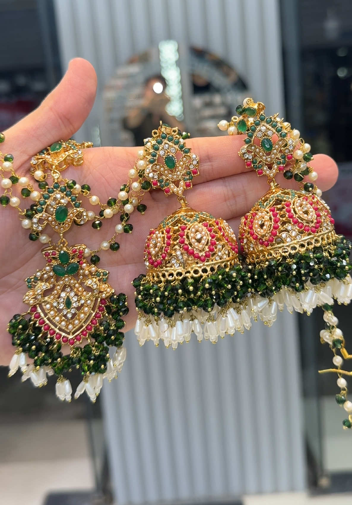 Mehndi fine quality jumka bindi 😍👌#JewelryLovers #foryou #viral #fyp #jewelry 
