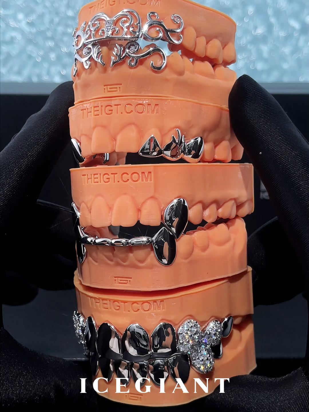 Four ways to flex, one golden vibe. ✨ Which shine fits your style? #handmadejewelry #handcarved #handcraft #BlingBling #locs #braids #Rap #grillz #customgrillz #diamond #theigtgrillz