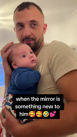 #baby #littleboy #sweetbaby #mirror #littlebaby 