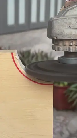 Idea for Using an Angle Grinder to Grind Holes in Wood. #woodworking #tipsandtricks 