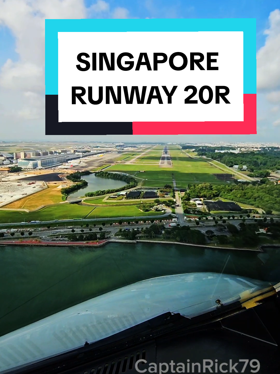 Its been a while Singapore.😊❤️🇸🇬 ILS Runway 20R. Perfect Weather. #viral #foryou #foryoupage #trending #tiktok 