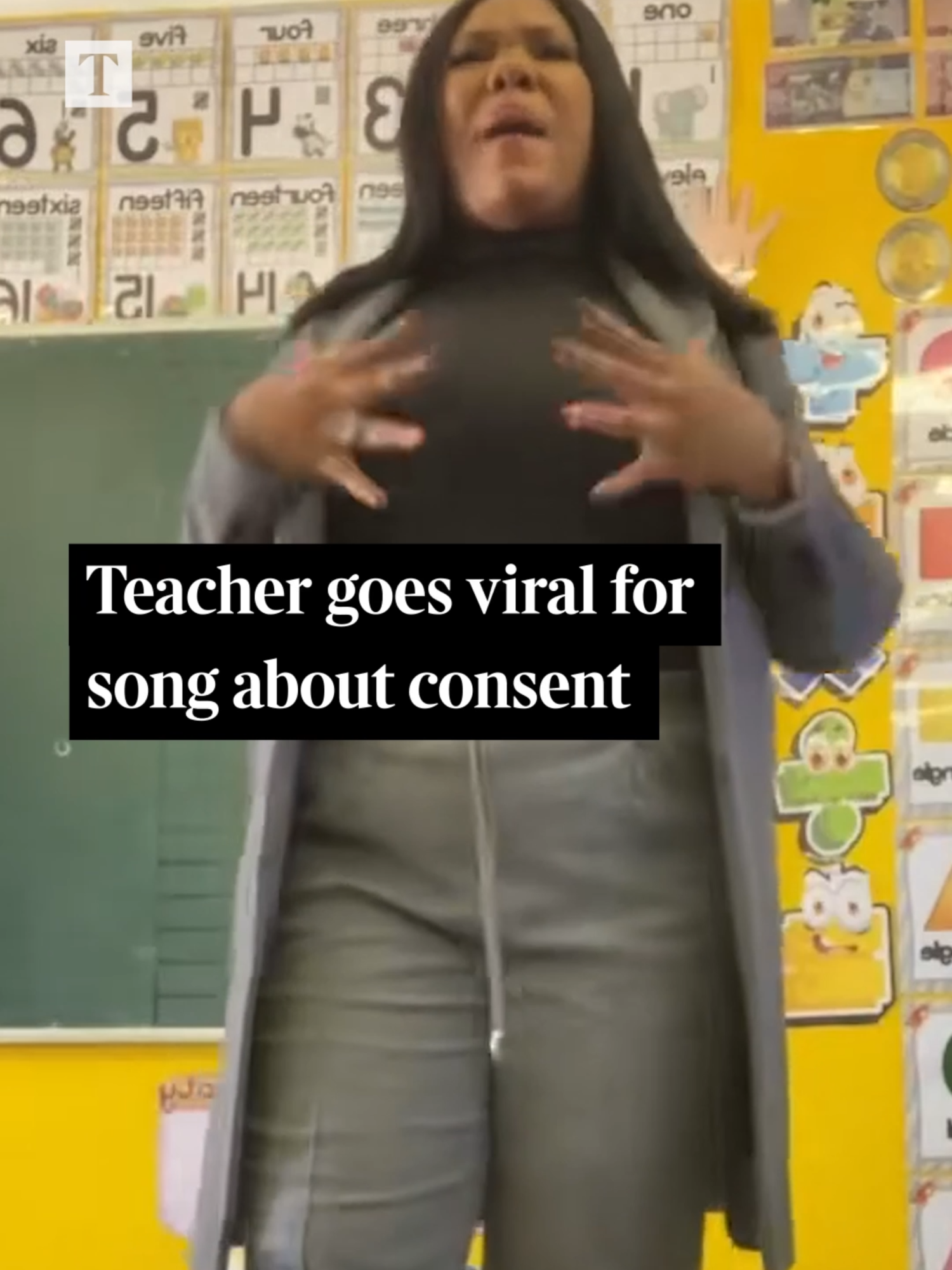 Namibian teacher Gelda Waterboer has gone viral on TikTok for singing to her first-grade students about body safety and consent. “These are my private parts … No one should touch them,” she sings in a video that has gained almost 100 million views. #consent #bodypositivity #safetyfirst #teachersoftiktok #schoollife