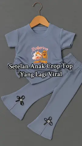 Setelan Anak Santai Viral  #setelananak  #setelancroptop  #bajuanakperempuan  #produkviral  #berandafypシ 