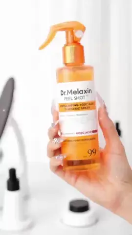 Dr. Melaxin Peel Shot Keratin Care Spray: This 200ml exfoliating spray is a game - changer for skin care. Infused with kojic acid and turmeric, it offers effective keratin care, gently exfoliates, and helps reveal smoother, more radiant skin. A must - have from the Dr. Melaxin official line.#DrMelaxin #PeelShot #KojicAcid #TurmericSpray #KeratinCare #ExfoliatingSpray #200ml