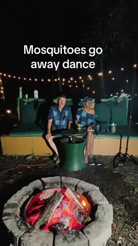 We were on live ready to dance but the mosquitoes was so bad we had to quit early. #funlove #mosquitoes 
