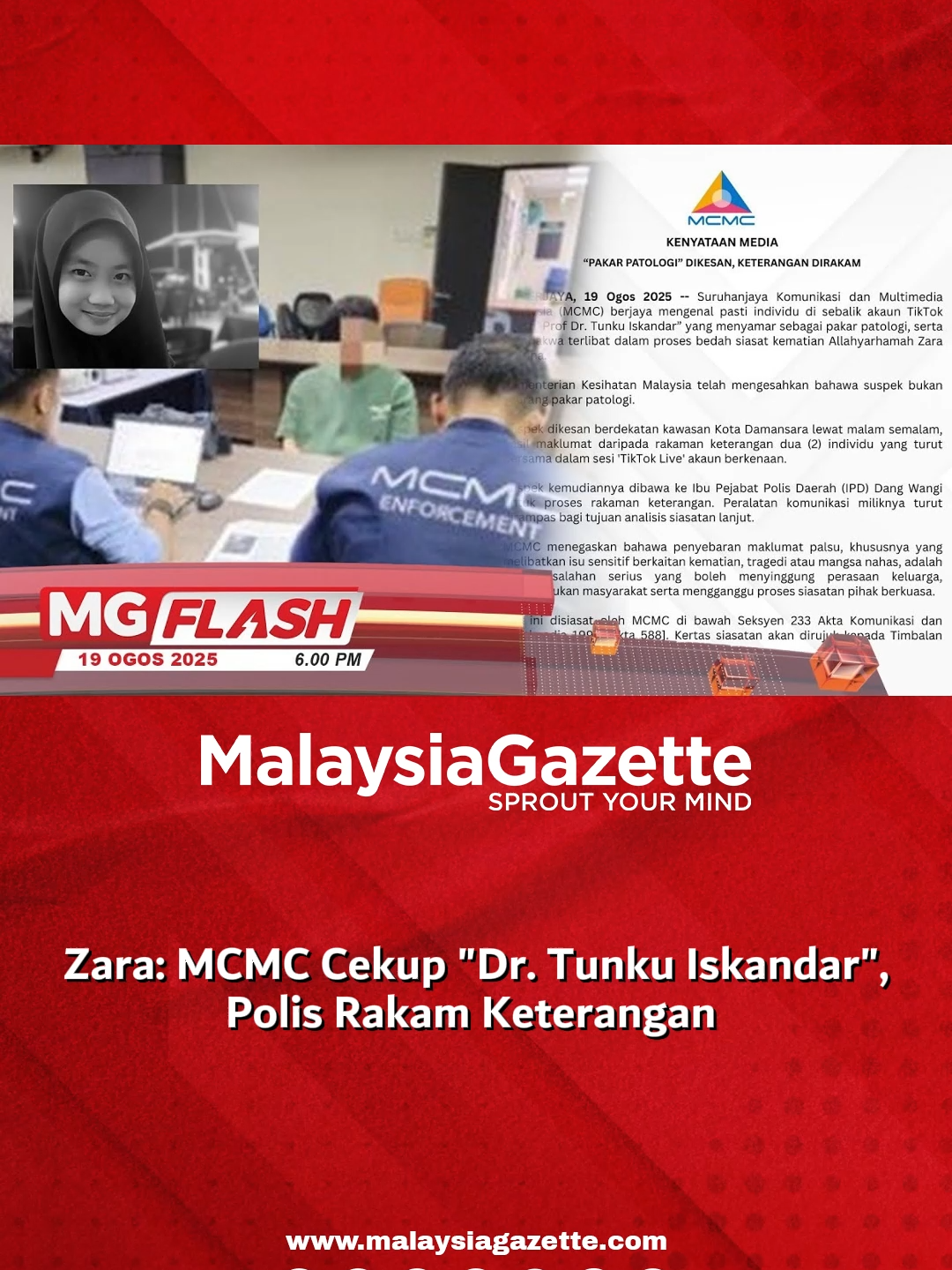 Zara: MCMC Cekup 