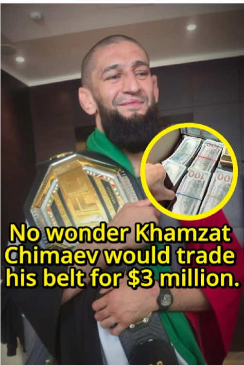 No wonder Khamzat Chimaev was willing to exchange the championship belt for three million dollars, nobody realized that behind this lies a shocking secret!#usa #foryou #us #fyp #UFC #khamzatchimaev #ufc319
