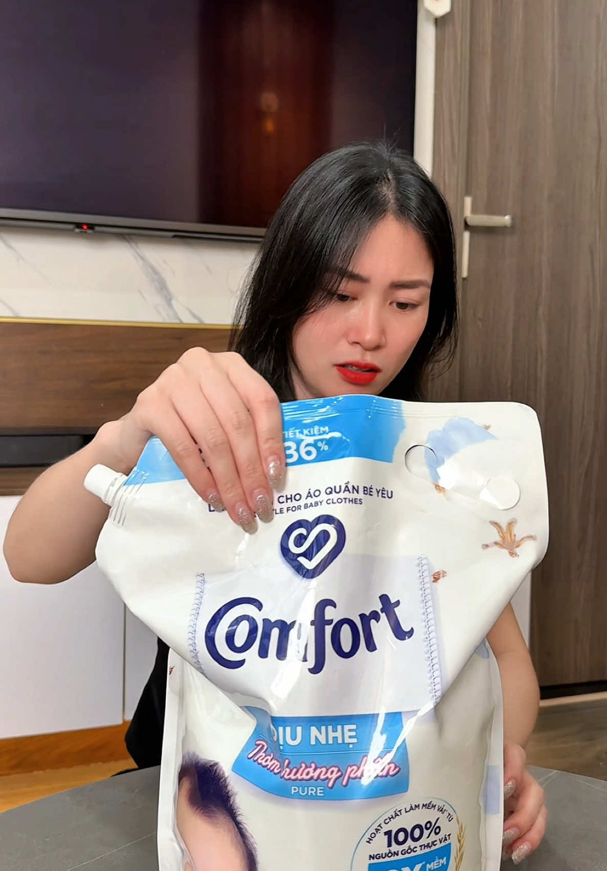 Nước xả comfort làm mềm vải ##comfort##nuocxavai