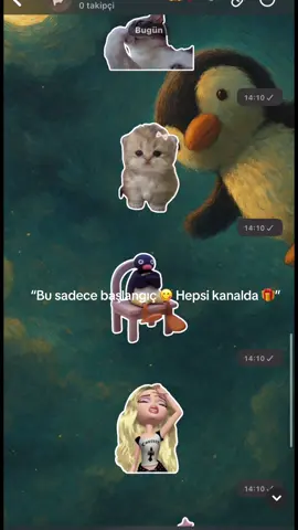 🐸 Tatlı sticker setleri 👉 WhatsApp kanalımda!   🎁 Hafta sonu sürpriz stickerları kaçırma ✨   📲 Katıl: https://whatsapp.com/channel/0029VbAou4R2Jl87LOLyLu1O  #tatlısticker #whatsappkanal #stickerpaketi 
