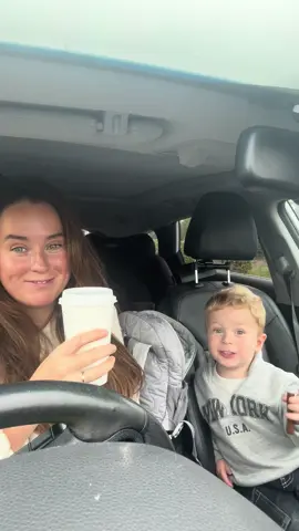 Think Henry wins on the singalong @Starbucks UK drive through 😅😅😅 #toddlerlife #starbucksuk #starbucksdrivethrough #coffee #coffeemornings 