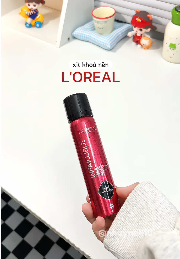 Xịt khoá nền đáng mua năm 2025 #chamda #lorealparispartner #tiktokfinds #depdachieu #makeup 