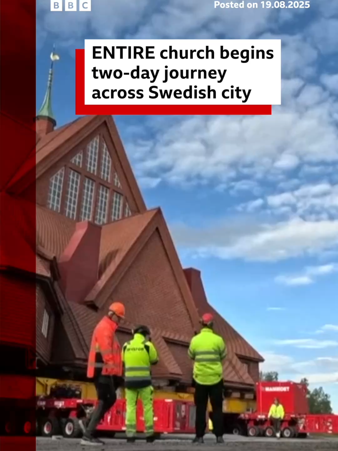 Swedish TV is broadcasting the entire journey live as 
