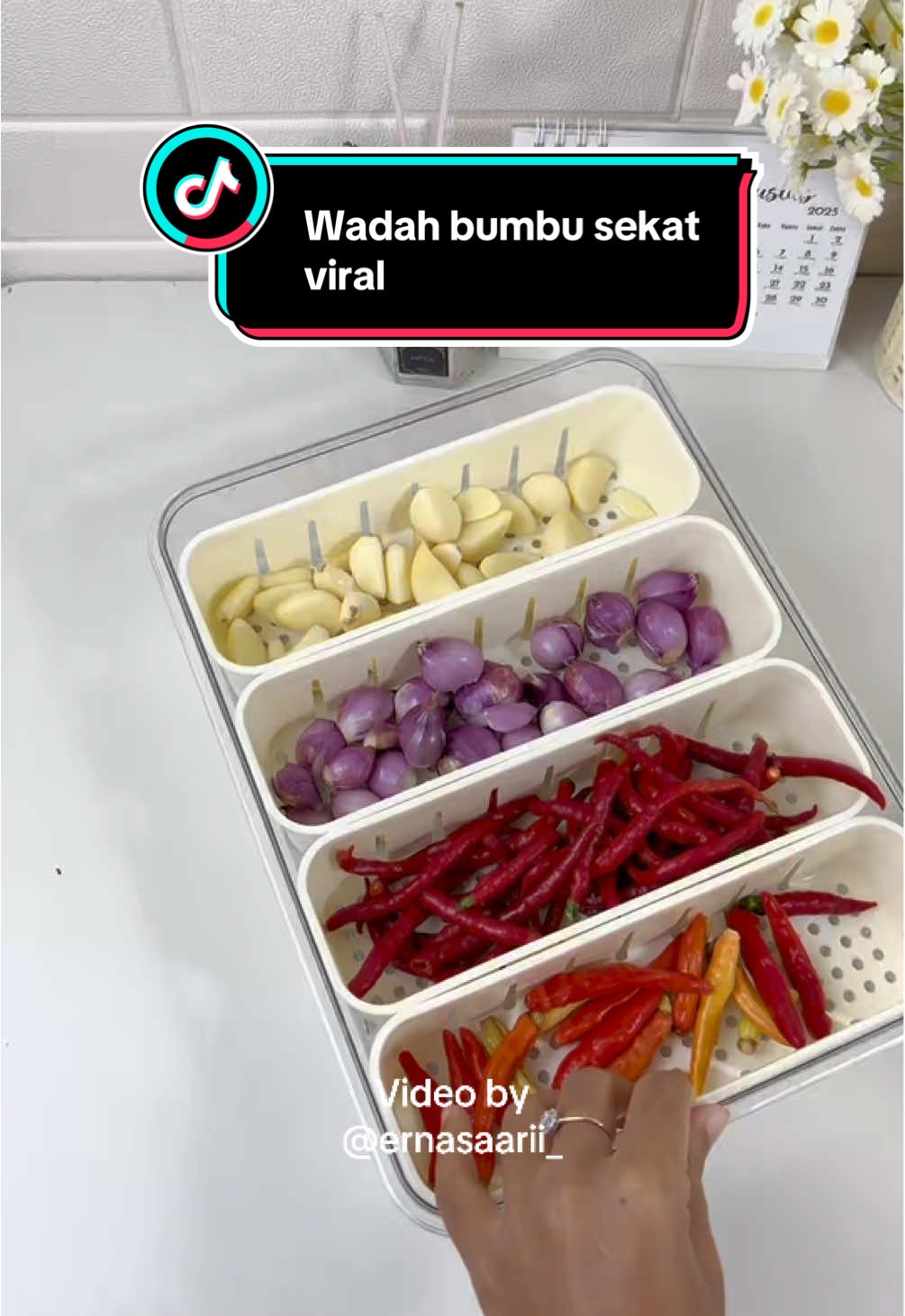 Wadah bumbu sekat viral #foodcontainer #wadahbumbu #kontainerkulkas 