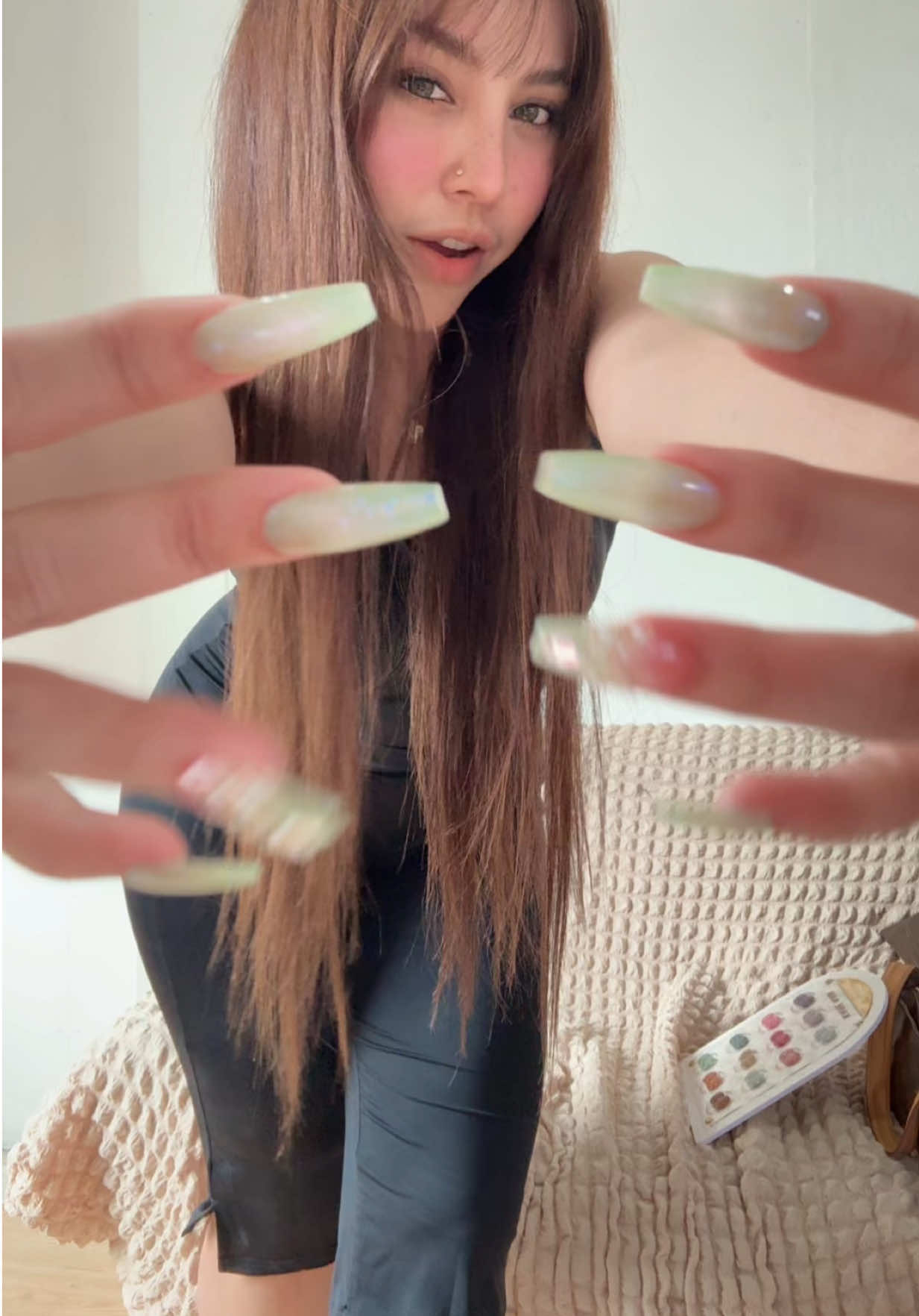 Green nail theory 💚🧚✨ @Nail Cute 24 ร้านทำเล็บแปดริ้ว 