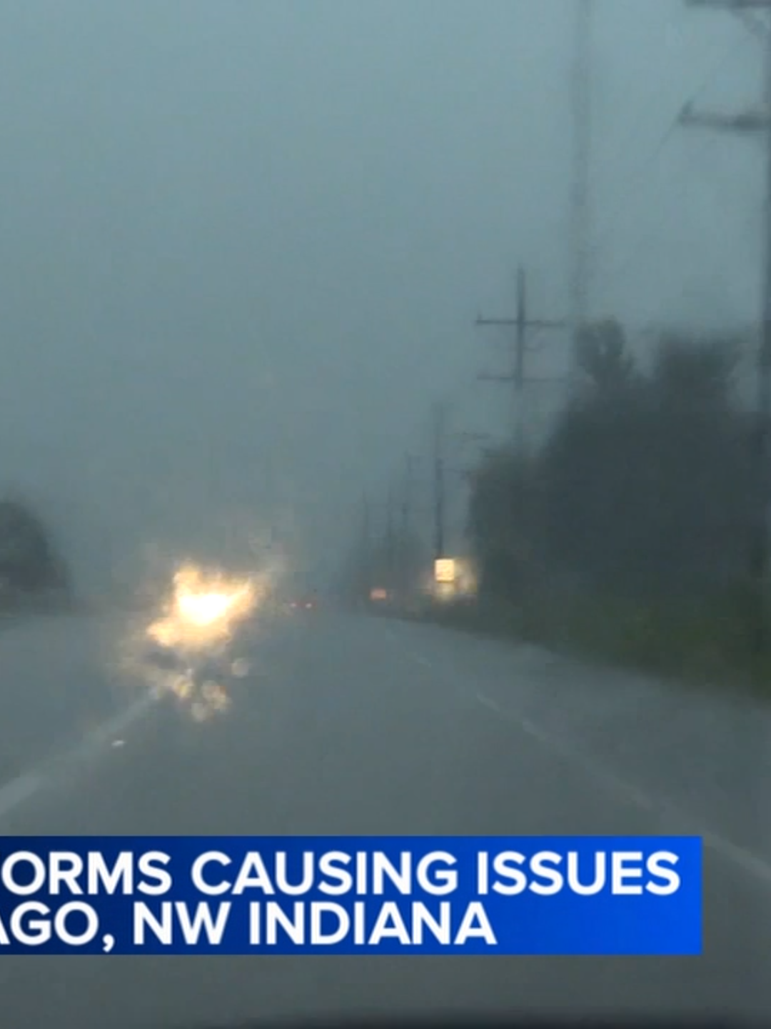 Heavy rain fell across the Chicago area and Northwest Indiana Monday night and Tuesday morning.