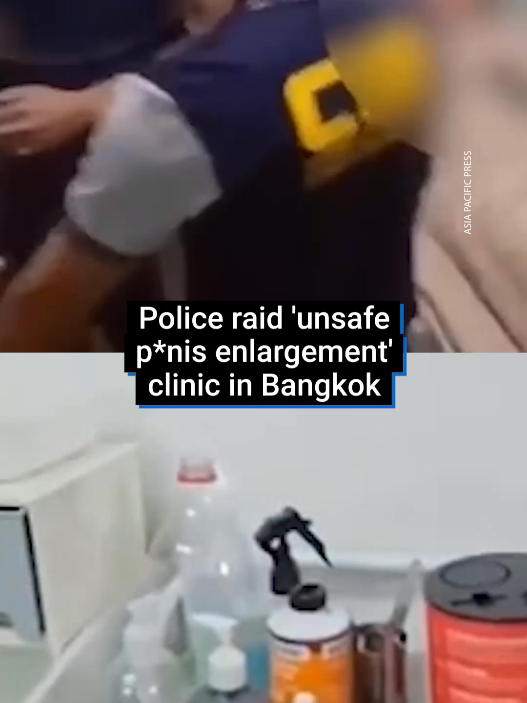 Police have raided an ‘unsafe p*nis enlargement’ clinic in Bangkok allegedly offering risky cosmetic procedures. Footage even shows them appearing to catch a fake doctor in the act... #bangkok #clinic #cosmetic #cosmeticsurgery #risky #doctor