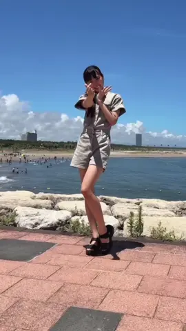 海に来たよー‼️🏖️泳げないけど笑 #内山田彩音#スターダストプロモーション#スターダスト福岡#スターダスト福岡女子#ダイヤモンドデイズ#sweetsteady