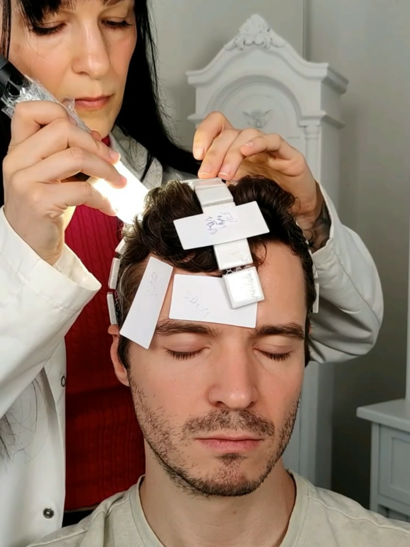 Scalp pain relief therapy #asmr #asmrvideo 