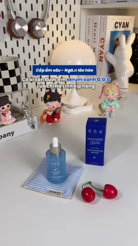Serum G.G.G hỗ trợ cấp ẩm ngừa lão hoá mờ nếp nhăn dưỡng da mịn màng 🫶🍒 #ggg #gggcomestics #magicglowday #superdeal #serumxanh
