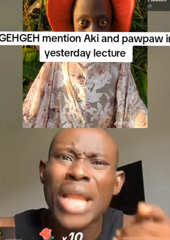 GEHGEH mention Aki and pawpaw in yesterday lecture he talked about their height #live #gehgehuniversity #lecture #aki #pawpaw @GehGeh @AKI AND PAWPAW MEMES😂💉 