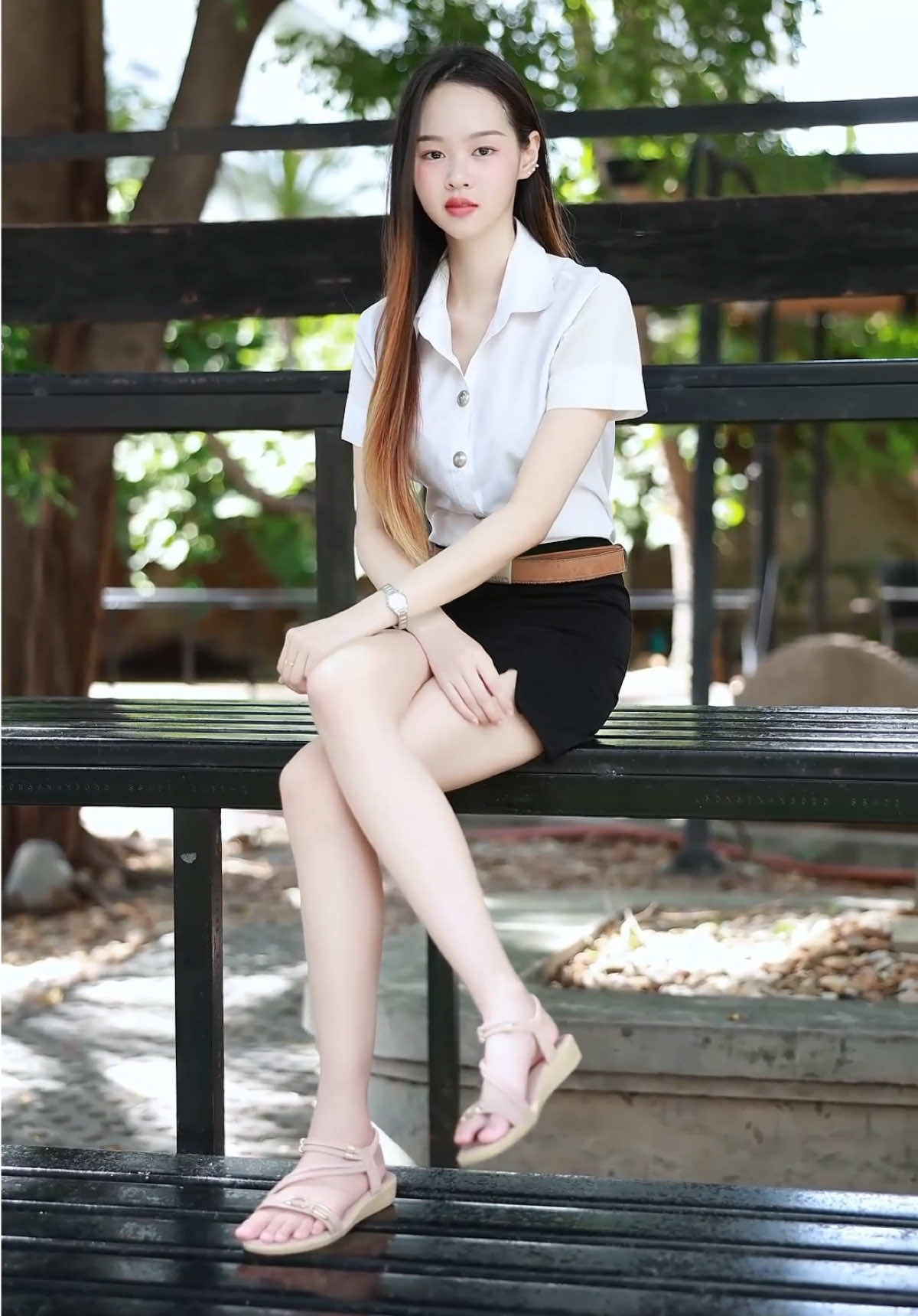 N'ได๋ spu 🤍 #ชุดนักศึกษา #นักศึกษา #สาวน่ารัก #ถ่ายรูป #portrait 