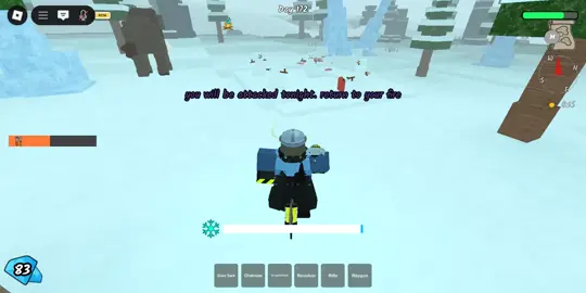 Giving a Carrot to the Sad Snowman :) #99nightsintheforest #roblox #fyp #game #happy 