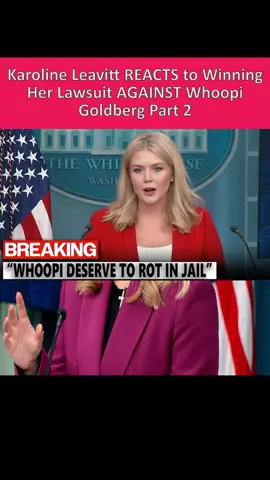 Karoline Leavitt REACTS to Winning Her Lawsuit AGAINST Whoopi Goldberg Part 2#news #breakingnews #karoline #whoopigoldberg 