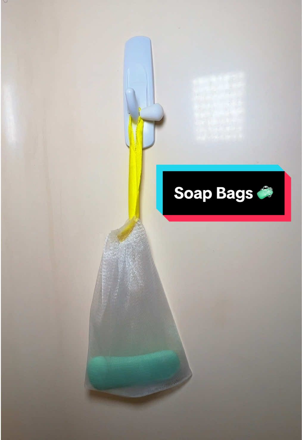 Soap Foaming Net Bags 🧼 #soap #soapbag #netbag #meshbags #soapsaver 