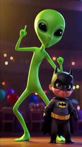 Papi Pepa pop #mr Batman kid Vs Alien Kids Show || kids music #kidsoftiktok #batman #kids #viral 