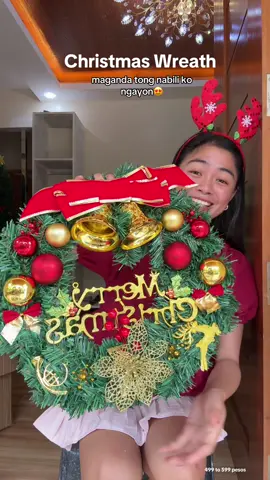 Mas malaki, mas maganda pala😍 #christmasdoorwreath #christmaswreath #christmasdecorations #christmas 