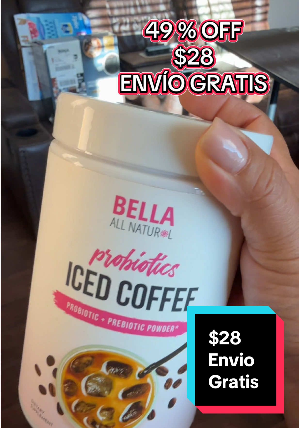 #bellaallnatural #icedcoffee #coffee #health #probiotics 