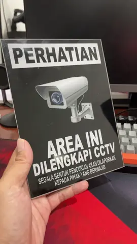 Akrilik CCTV, Plakat Akrilik CCTV, Papan Informasi CCTV, Papan Peringatan CCTV, Akrilik Bening CCTV, Akrilik Area Ini Diawasi CCTV, Akrilik CCTV 24 Jam #akrilikcctv #papaninformasicctv #akrilikcct24jam 