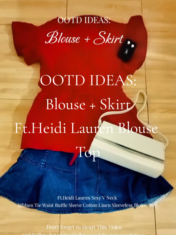 OOTD IDEAS PART 1: BLOUSE + SKIRT #fyp #OOTD #fashion #viral  #heidilauren 