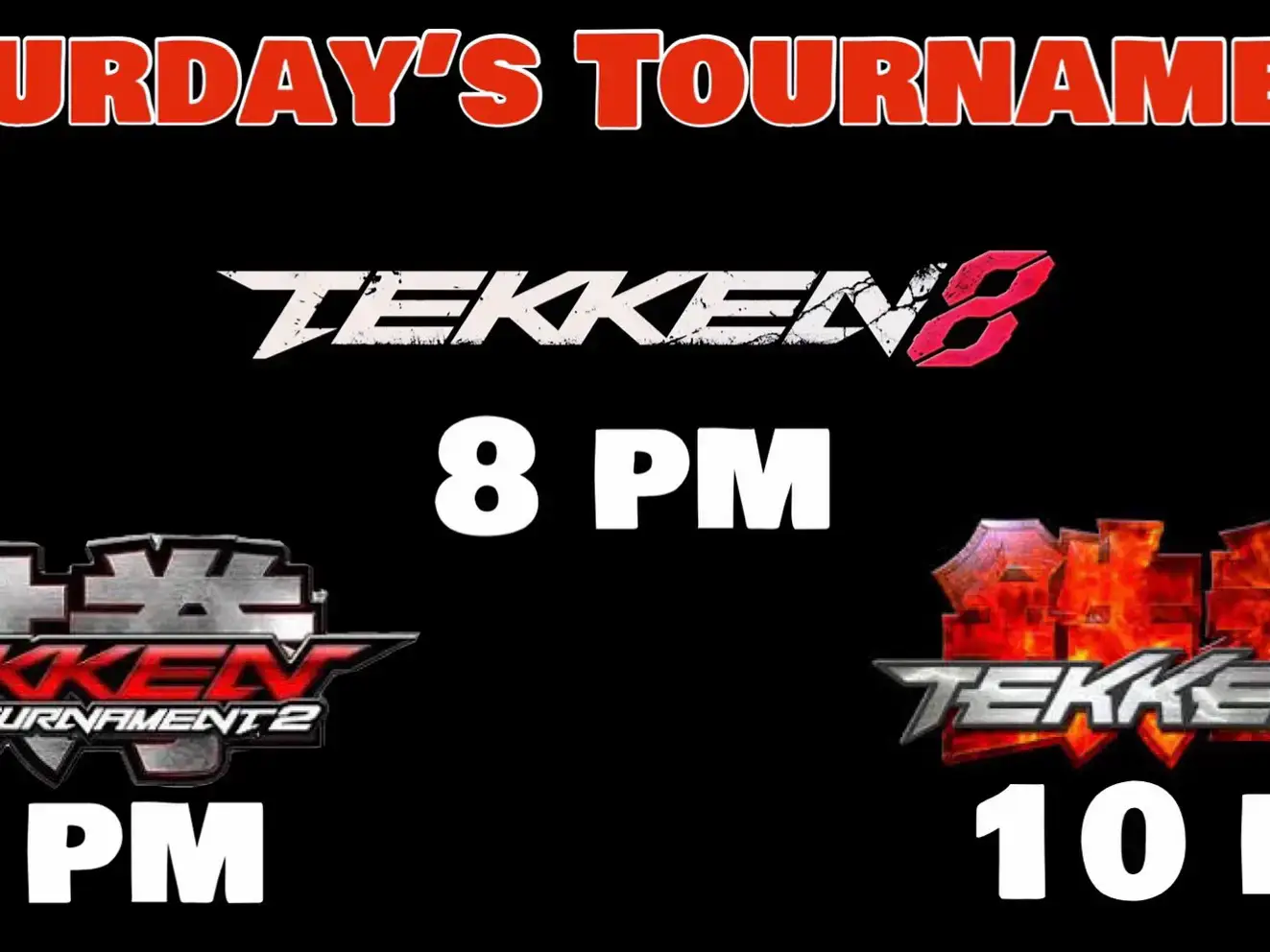 This Saturday we got some #TekkenTag2  #Tekken8  and #Tekken5DR  (looking for another set up on ps3)  