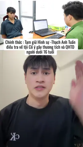 Chính thức tạm giữ hình sự Thạch Anh Tuấn để điều tra về hành vi cố ý gây thương tích #tintuc24h #angiang #batgiuthachanhtuan #vuanangiangmoinhat #vube14tuoioangiang