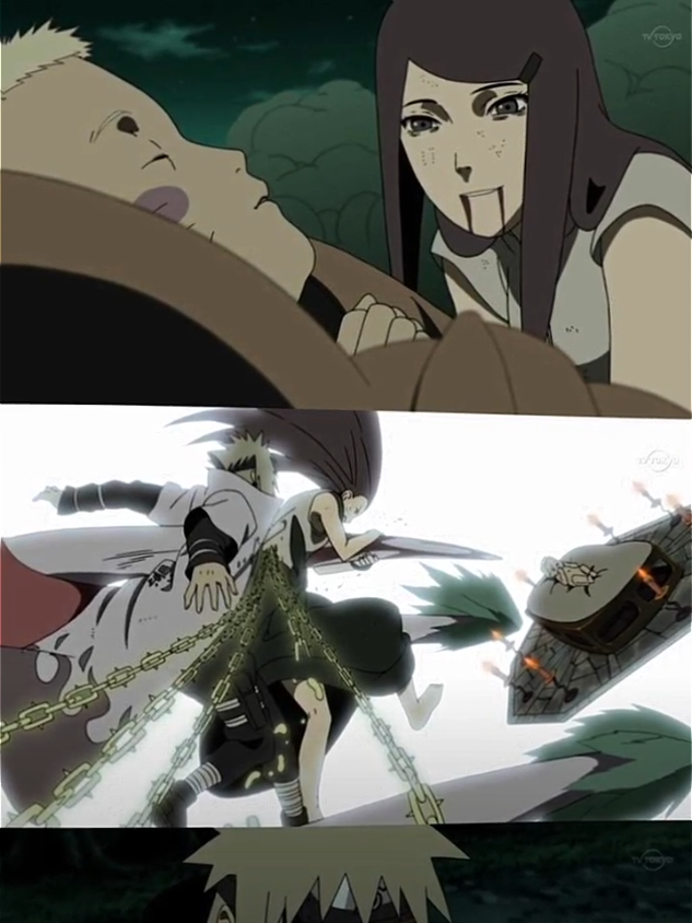 pengorbanan orangtua kepada anaknya 🥺🥀 #naruto#kushina#minato#animetiktok#fyp 