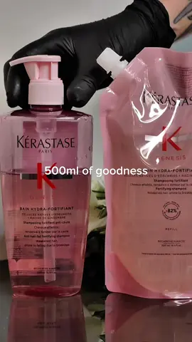500ml of goodness in GENESIS Bain Hydra Shampoo! We made it easier for you, now everything is refillable✨ #KerastaseID #GENESIS #HairFall #Rontok