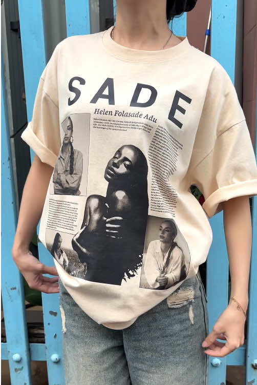 Dress like you’re the queen of smooth, just like Sade 👑🎤 #sade #sadeadu #sadesong #sadeshirt #sadevibes 