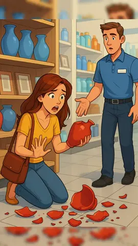 Accidentally Breaking an Item in the Store 💔 #learning #study #usa🇺🇸 #fyp #english 