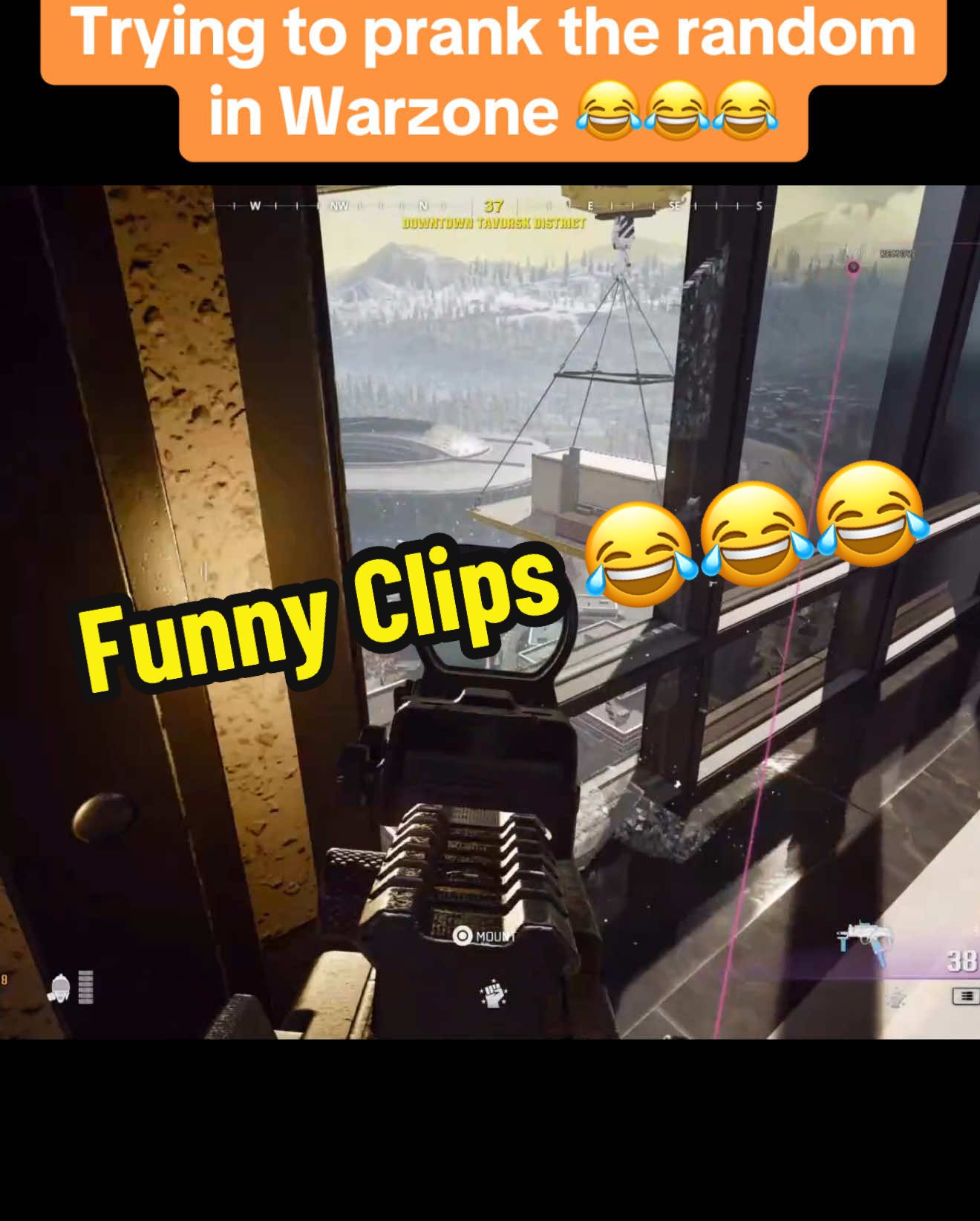 The window in tower prank #warzonebestclips #warzonefunnyclips #callofdutyfunnymoments 