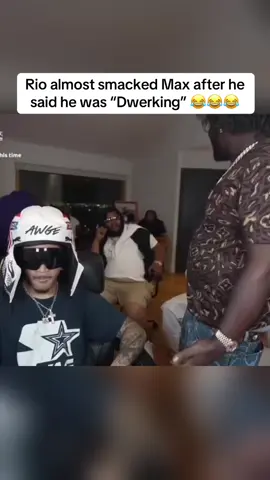Rio almost smacked Max after he said he was “Dwerking” 😂😂😂 #fyp #viral #riodayungog #plaqueboymax 