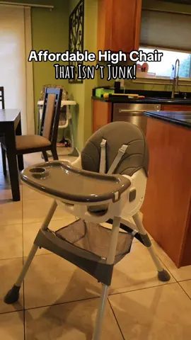 As far as affordable high chairs go - I gotta say this one is actually pretty good quality for the price!  This baby high chair has a storage compartment at the bottom which I love to throw baby plates and bibs and there. It folds up so after baby eats, it can get stowed away!  #highchair #babyessentials #babyeating #babyledweaning #affordablehighchair 