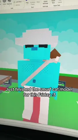 JUST FINISHED THE SMURF CAT MODEL GUYS TEAM SAMMY ALL THE WAYYYY 🔥🔥🔥🔥