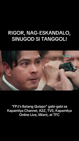 Nagbabalik ang init ng ulo ni Rigor (John Estrada) laban kay Tanggol (#CocoMartin)! Nagkagulo nang sumugod si Rigor sa mapayapang prayer rally ni Tanggol para sa eleksyon. Tutukan ang #FPJsBatangQuiapo gabi-gabi ng 8 PM sa Kapamilya Channel, A2Z, TV5, Kapamilya Online Live, iWant, at TFC. #abscbn