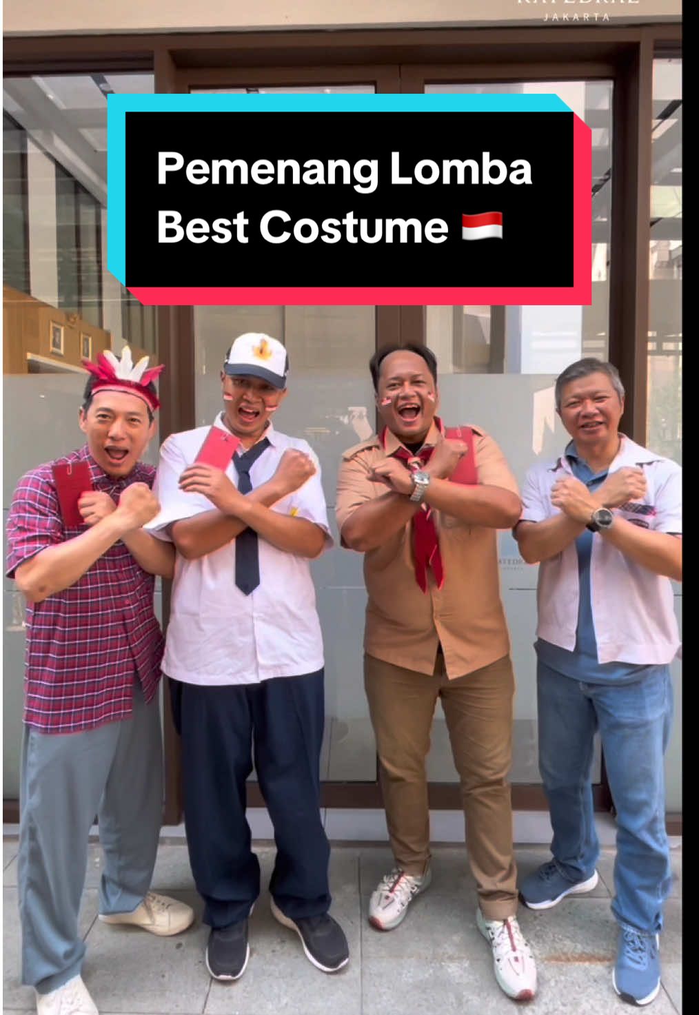 MERDEKA DALAM KREATIVITAS! 🇮🇩 Pada hari raya kemerdekaan Indonesia yang ke 80, Gereja katedral Jakarta mengadakan lomba The Best Costume yang sangat meriah. Tema kostum “Switch Generation” yang unik dan seru! Selamat kepada wilayah Andreas! #katedraljakarta #infogereja #17agustus #kemerdekaan 