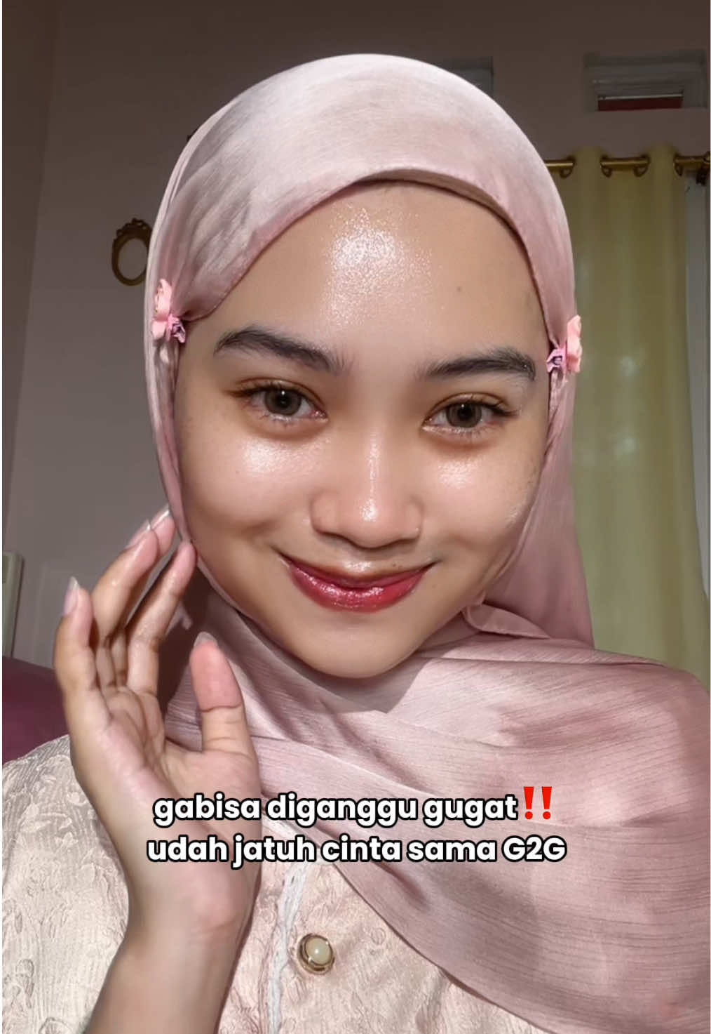 gapapa muka licin kek gorengan yg penting besokannya glowing😋 #brightserum #brightserumviral #g2gbrightserum 